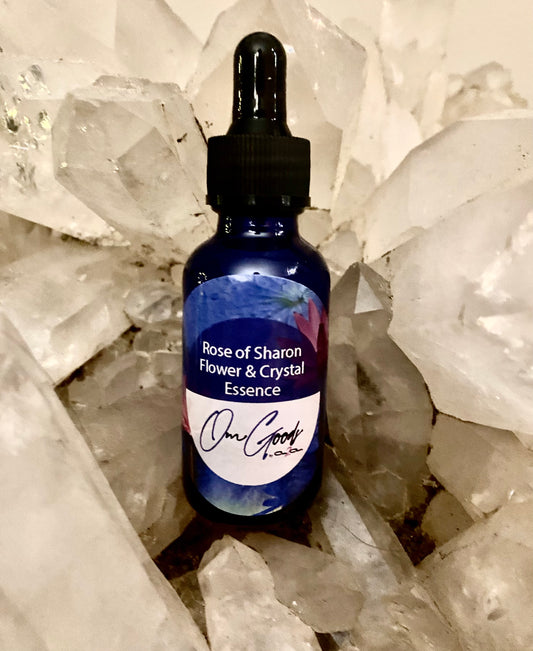 Rose of Sharon Flower and Crystal Essence